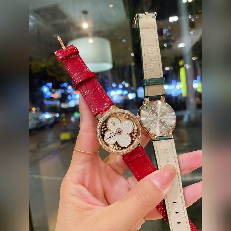 LV Tambour Slim Monogram Limited Edition Women's Replica Watch-5