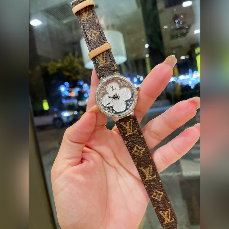 LV Tambour Slim Monogram Limited Edition Women's Replica Watch-4