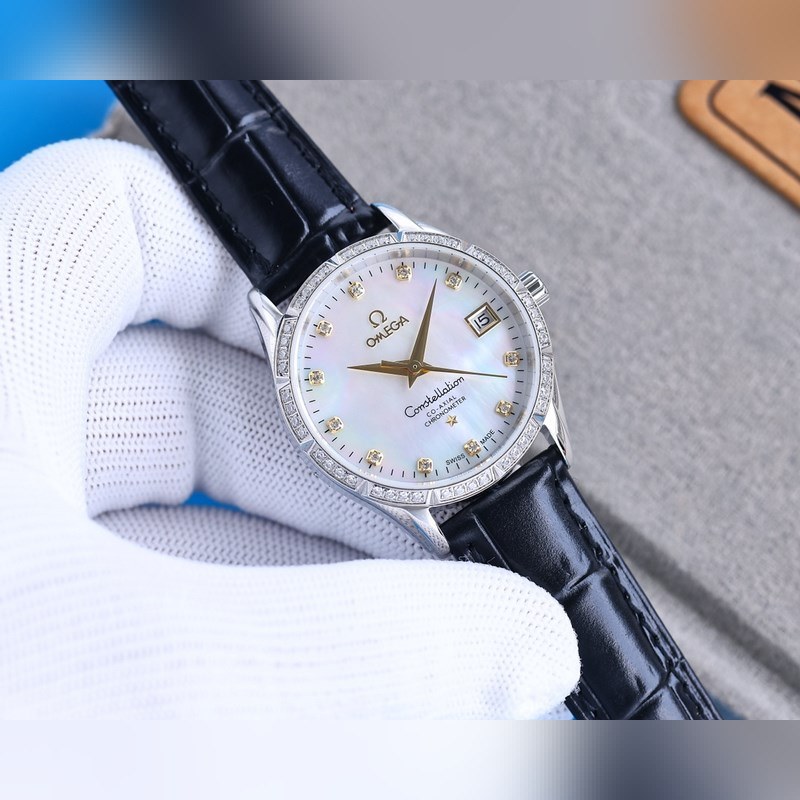 OMEGA De Ville Prestige Mechanical Replica Watch for Women-4