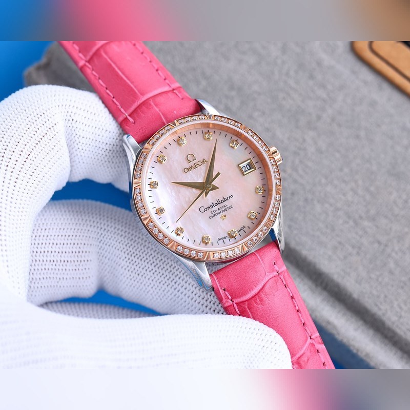 OMEGA De Ville Prestige Mechanical Replica Watch for Women-6