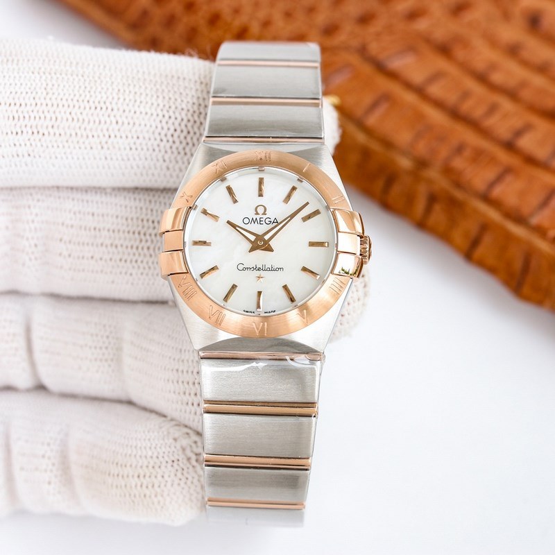 Omega Constellation Women's 27mm Quartz Replica Watch-4
