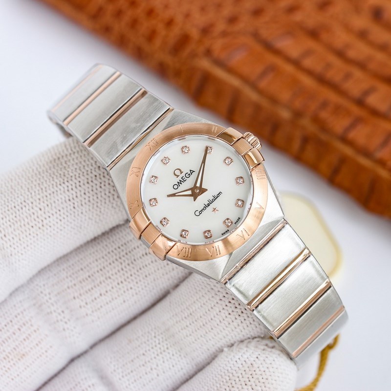 Omega Constellation Women's 27mm Quartz Replica Watch Elegant Design-2
