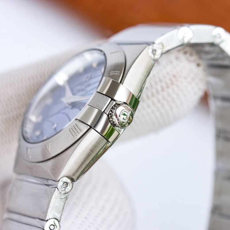 Omega Constellation 27mm Quartz Women's Replica Watch Elegant Design-5