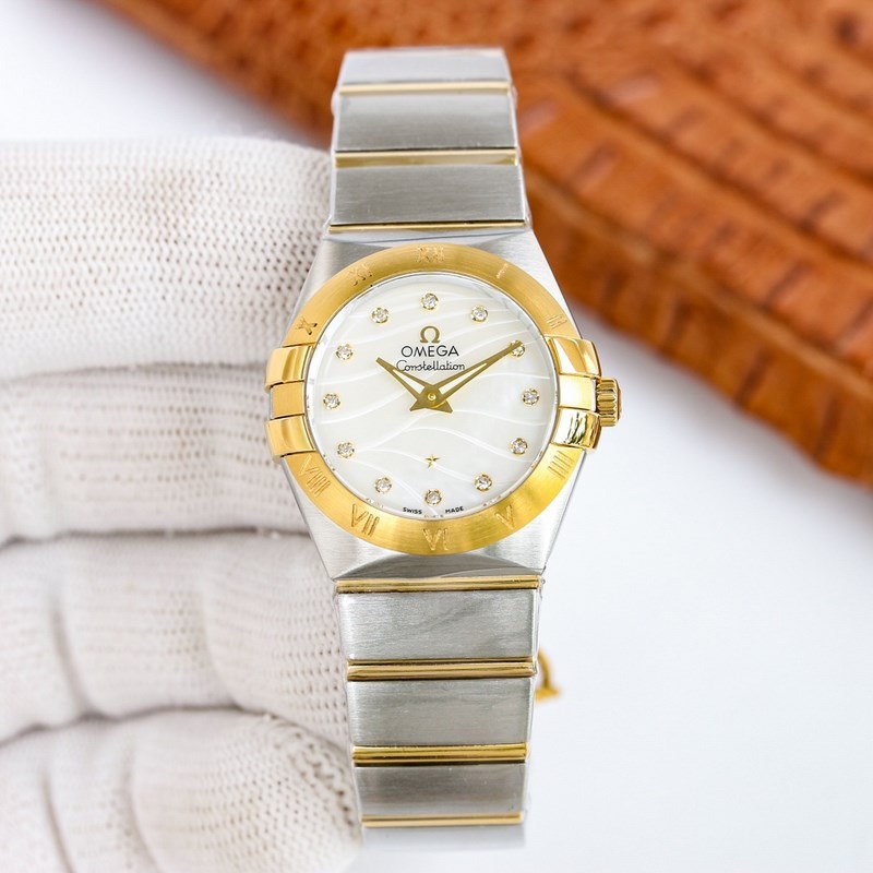 Omega Constellation Women's 27mm Quartz Replica Watch-4