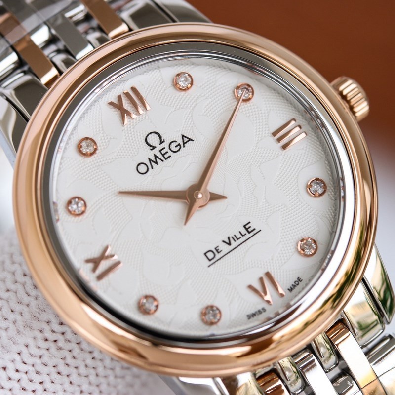 Omega De Ville Butterfly Women's Replica Watch 27.4mm Elegant Timepiece-3
