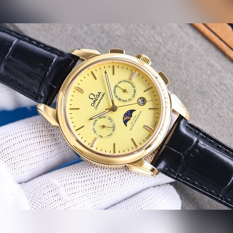 Omega De Ville TrEsor Men's Automatic Mechanical Replica Watch Steel Bracelet-3