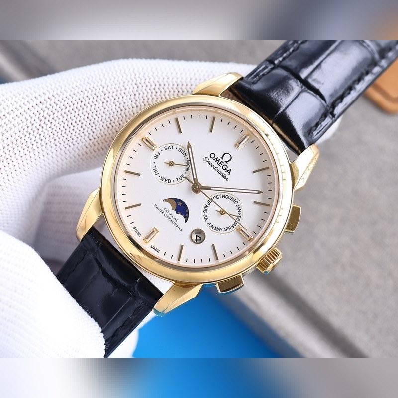 Omega De Ville TrEsor Men's Automatic Mechanical Replica Watch Steel Bracelet-4