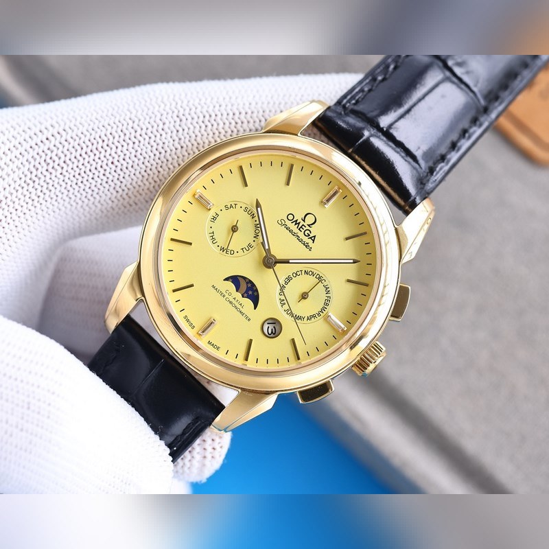 Omega De Ville TrEsor Men's Automatic Mechanical Replica Watch Steel Bracelet-5