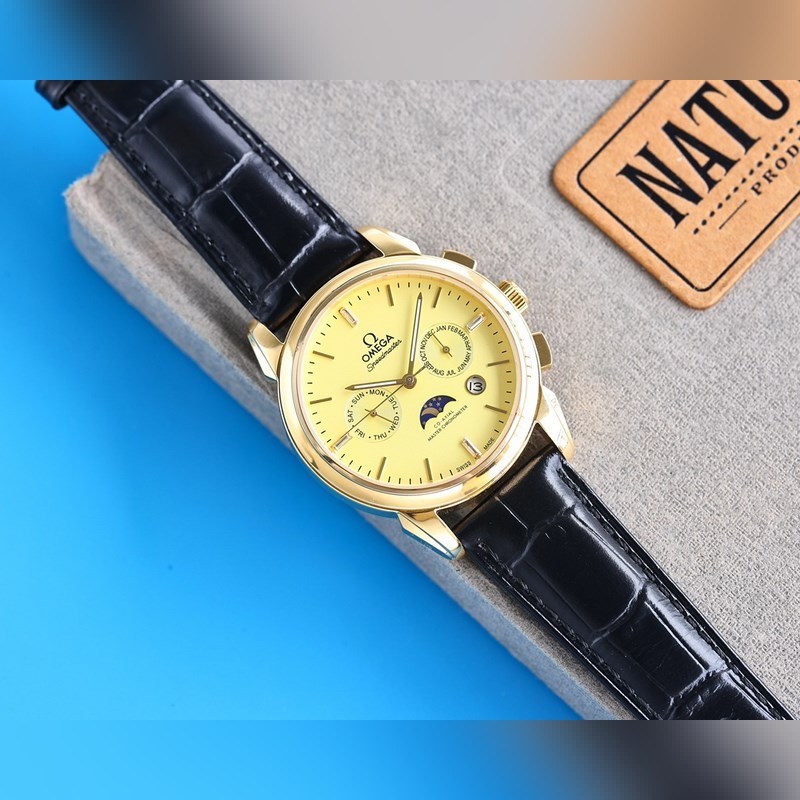 Omega De Ville TrEsor Men's Automatic Mechanical Replica Watch Steel Bracelet-6