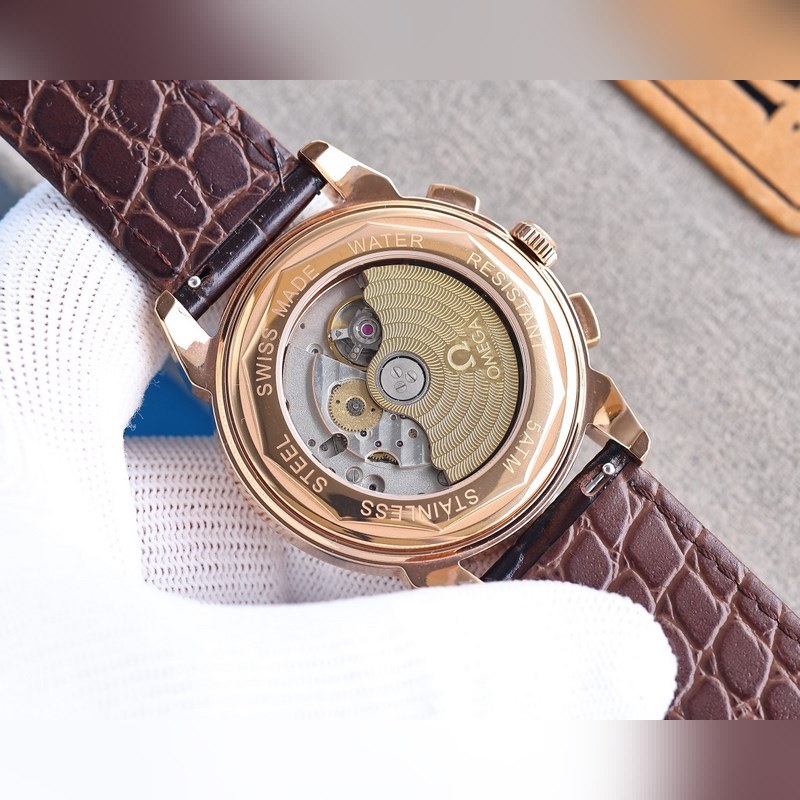 Omega De Ville Moonphase Men's Automatic Steel Replica Watch-7