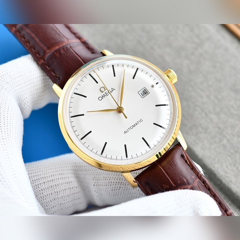 Omega De Ville TrEsor Elegant Business Replica Watch-4