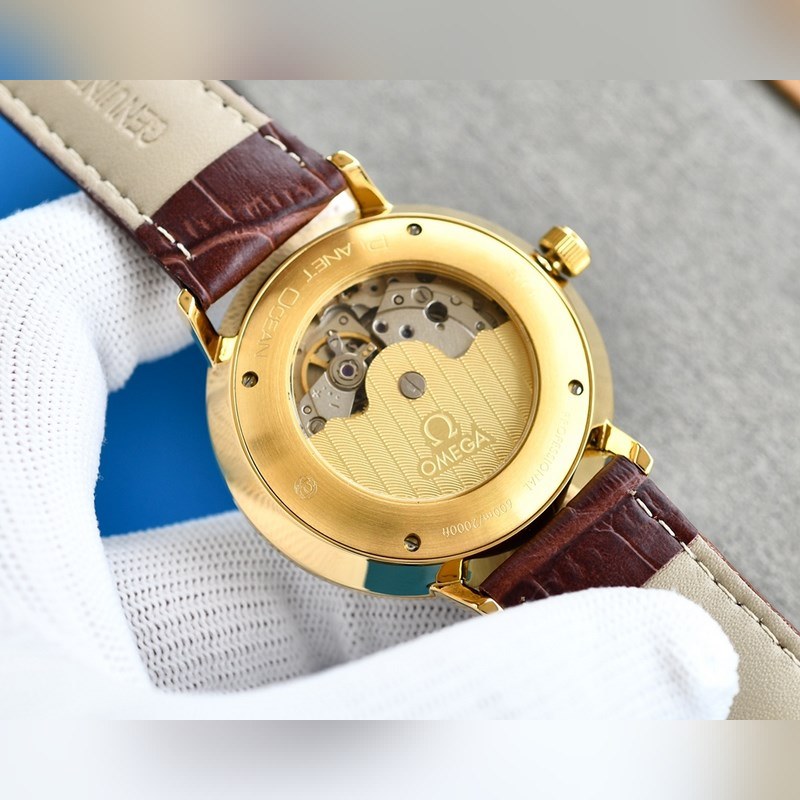 Omega De Ville TrEsor Elegant Business Replica Watch-7