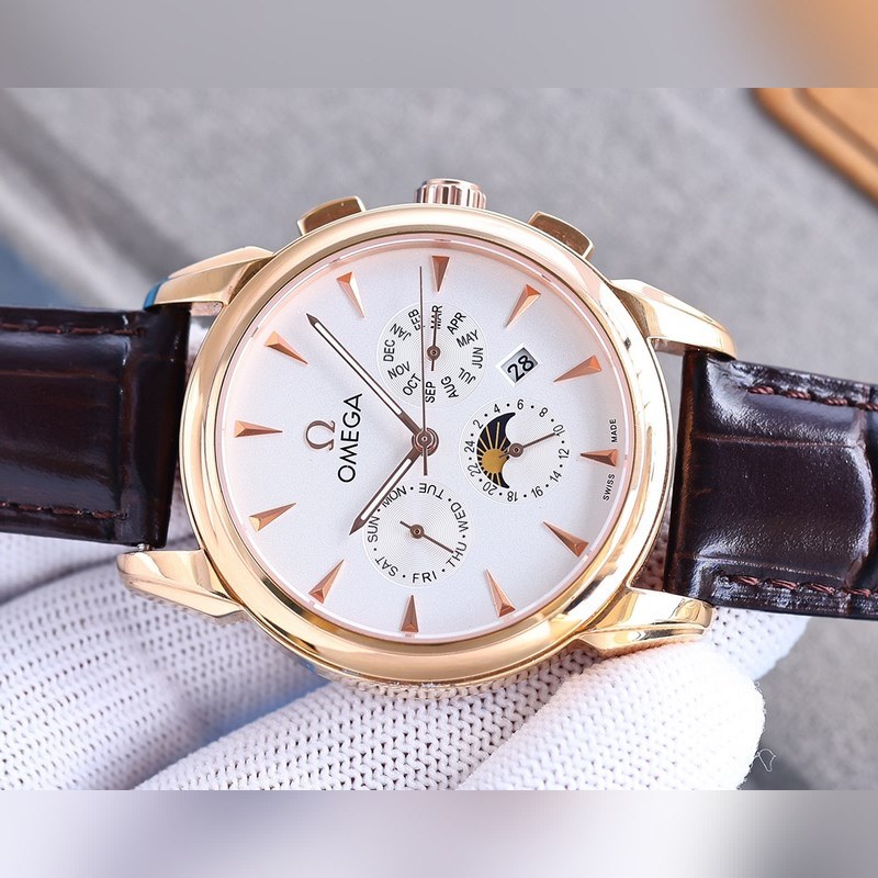 Omega Constellation Men's Replica Watch New Complex Moonphase Multi-Function Timepiece-2