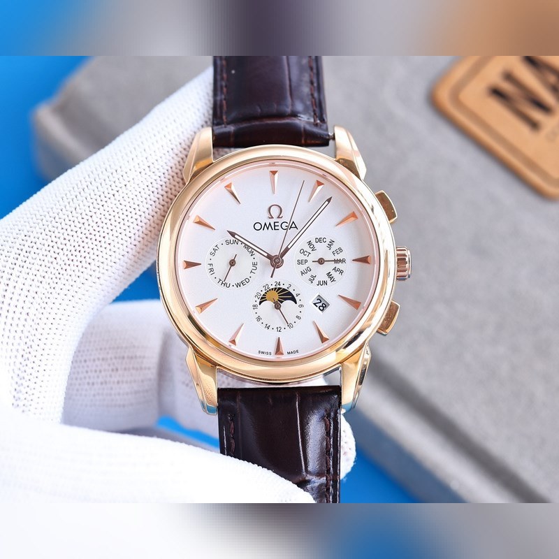 Omega Constellation Men's Replica Watch New Complex Moonphase Multi-Function Timepiece-3