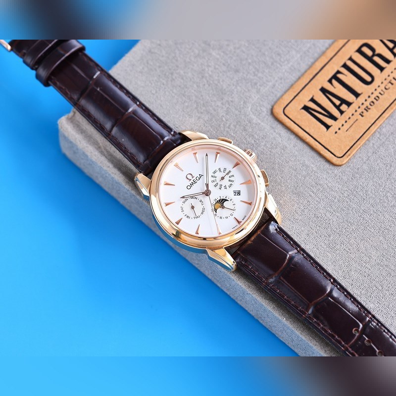 Omega Constellation Men's Replica Watch New Complex Moonphase Multi-Function Timepiece-4