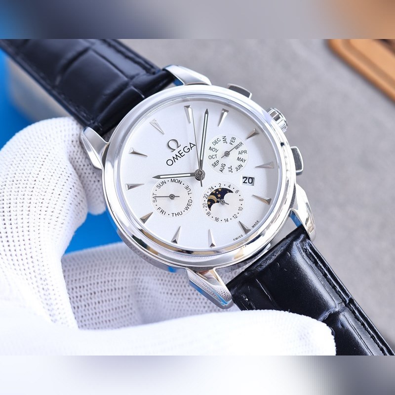 Omega Constellation Men's Replica Watch New Complex Moonphase Multi-Function Timepiece-6
