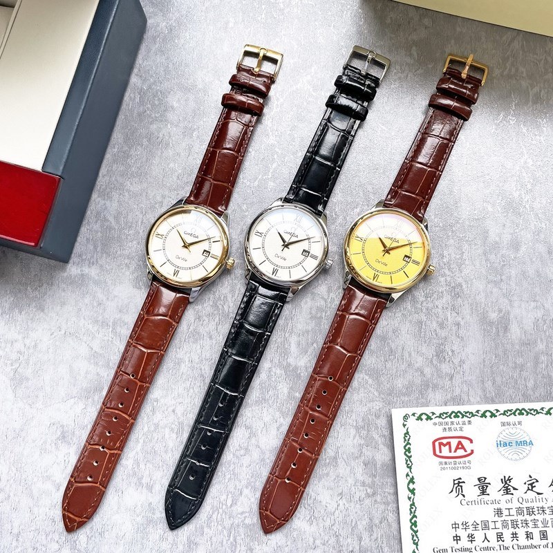 Omega Classic Seamaster Men's Replica Watch Big Three Hands Design-2