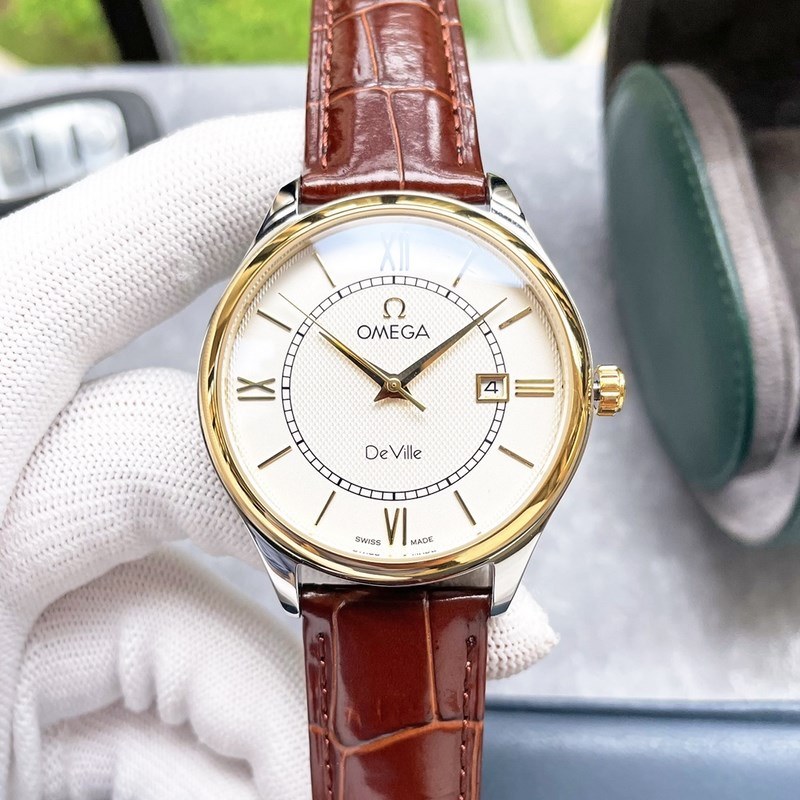 Omega Classic Seamaster Men's Replica Watch Big Three Hands Design-4