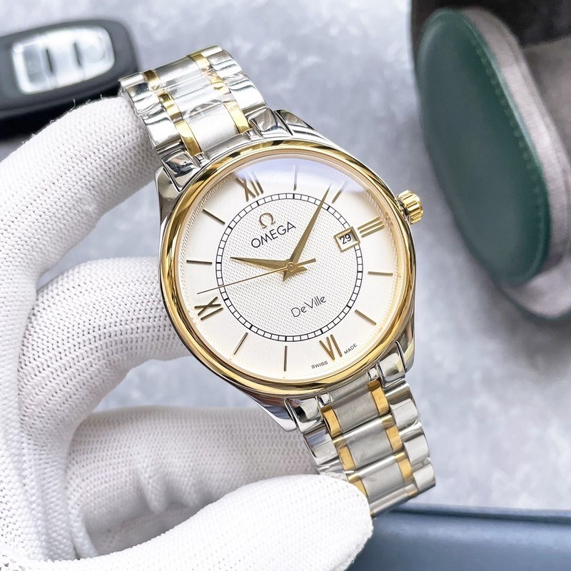 Omega Classic Seamaster Men's Replica Watch Big Three Hands Design-8