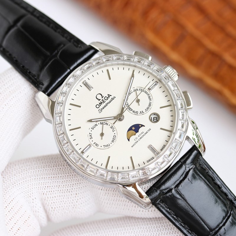 Omega De Ville Moonphase Men's Automatic Steel Replica Watch-2