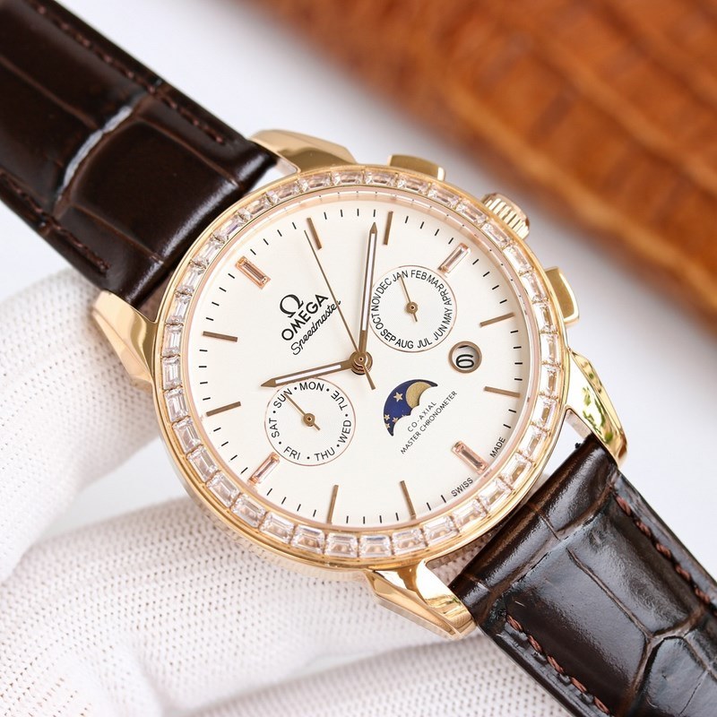 Omega De Ville Moonphase Men's Automatic Steel Replica Watch-3