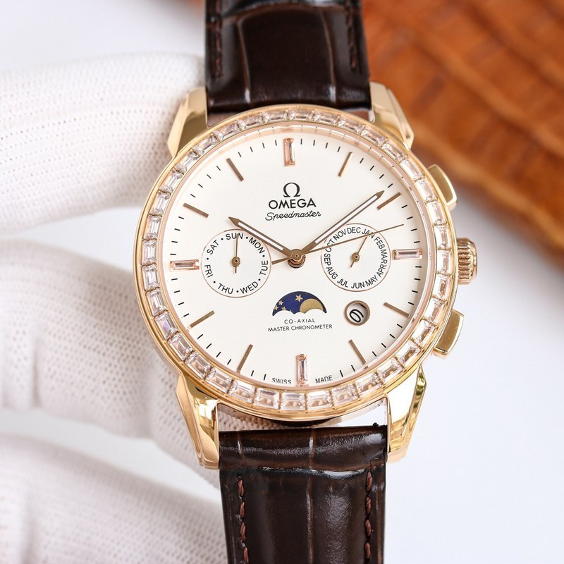 Omega De Ville Moonphase Men's Automatic Steel Replica Watch-4