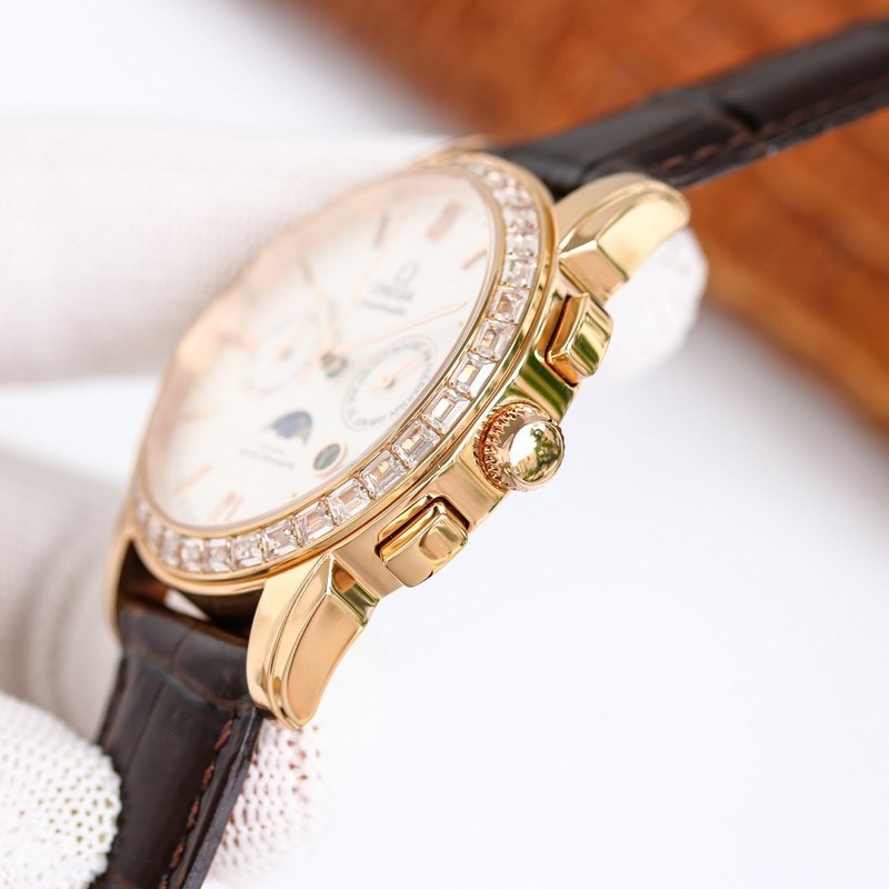 Omega De Ville Moonphase Men's Automatic Steel Replica Watch-5