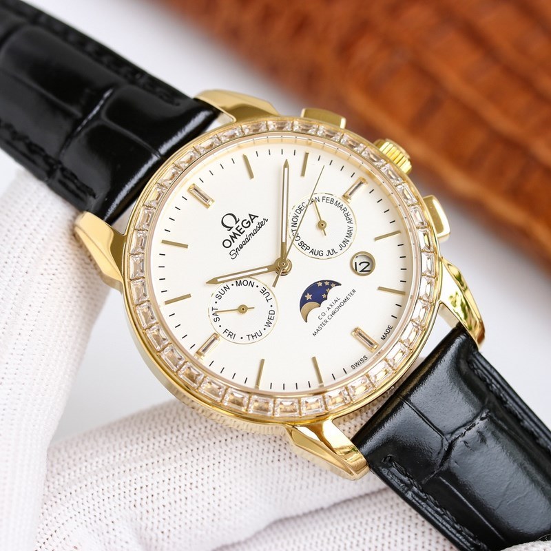 Omega De Ville Moonphase Men's Automatic Steel Replica Watch-3