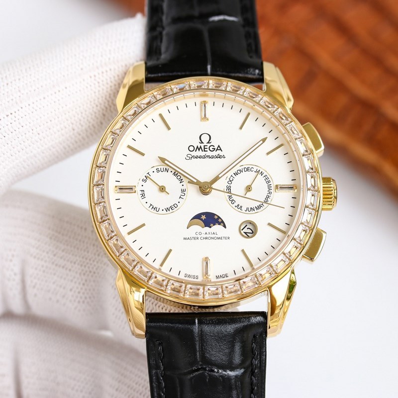 Omega De Ville Moonphase Men's Automatic Steel Replica Watch-4