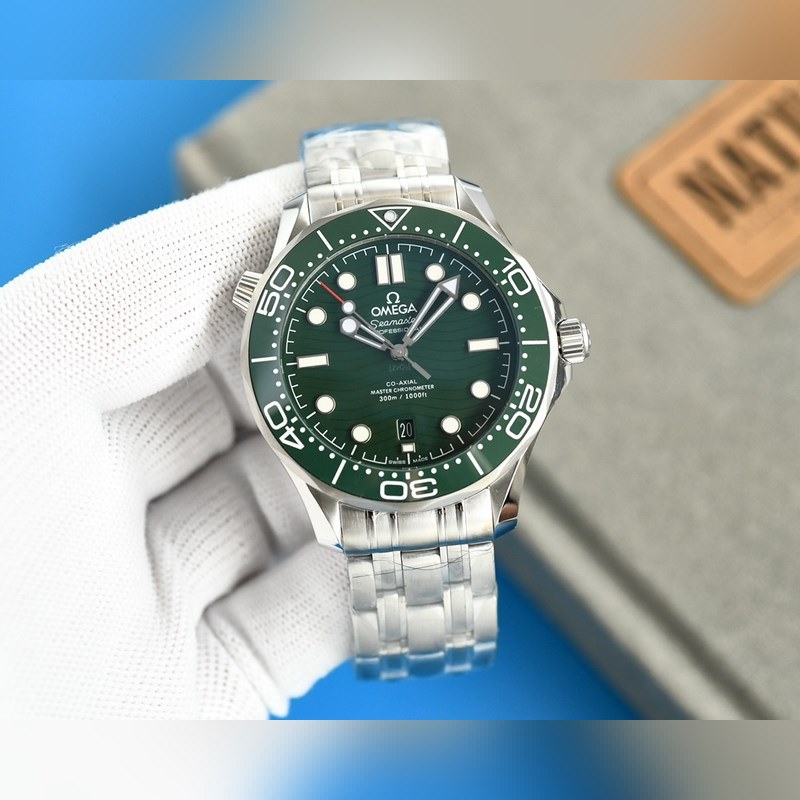 Omega New Green Seamaster Premium Quality Timepiece-1