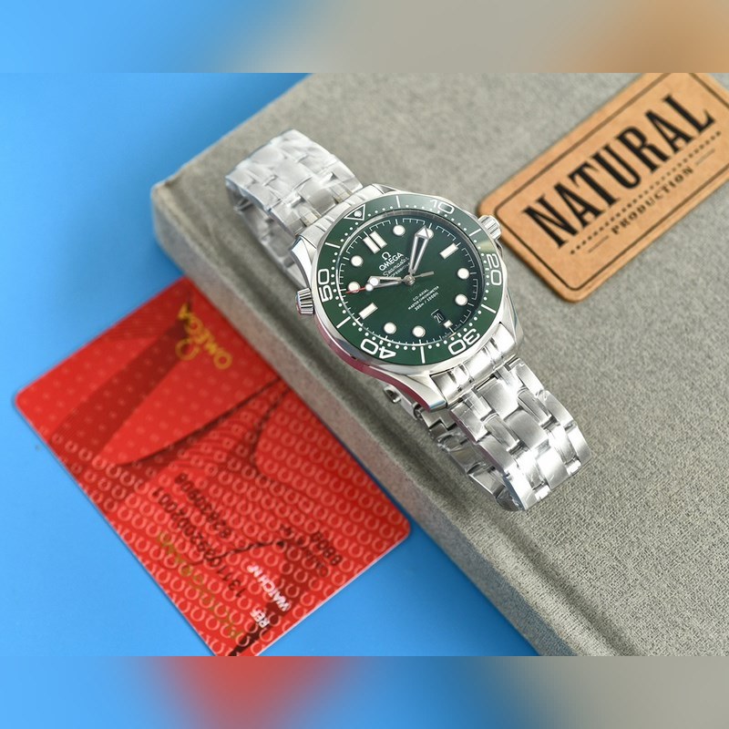 Omega New Green Seamaster Premium Quality Timepiece-2
