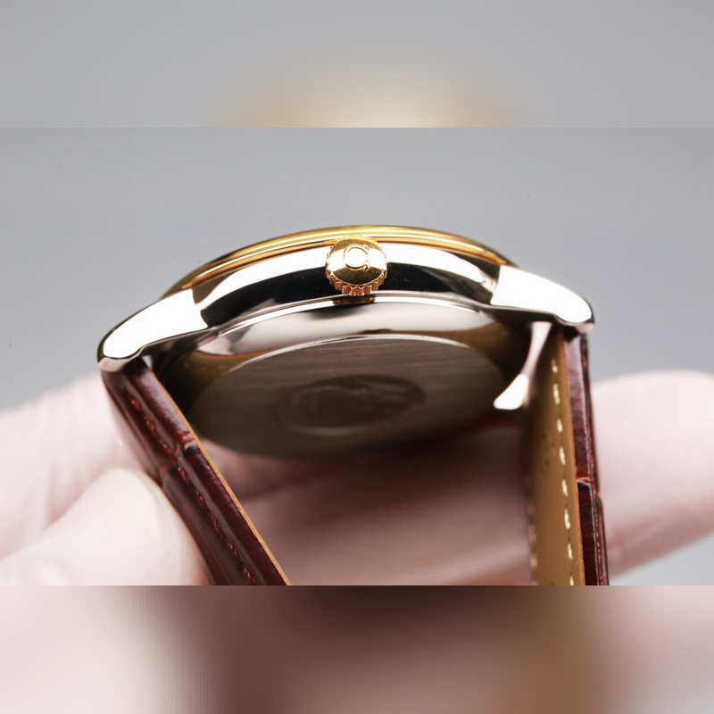 Omega De Ville Couple Replica Watch Original Sunburst Dial Quality Guaranteed-4