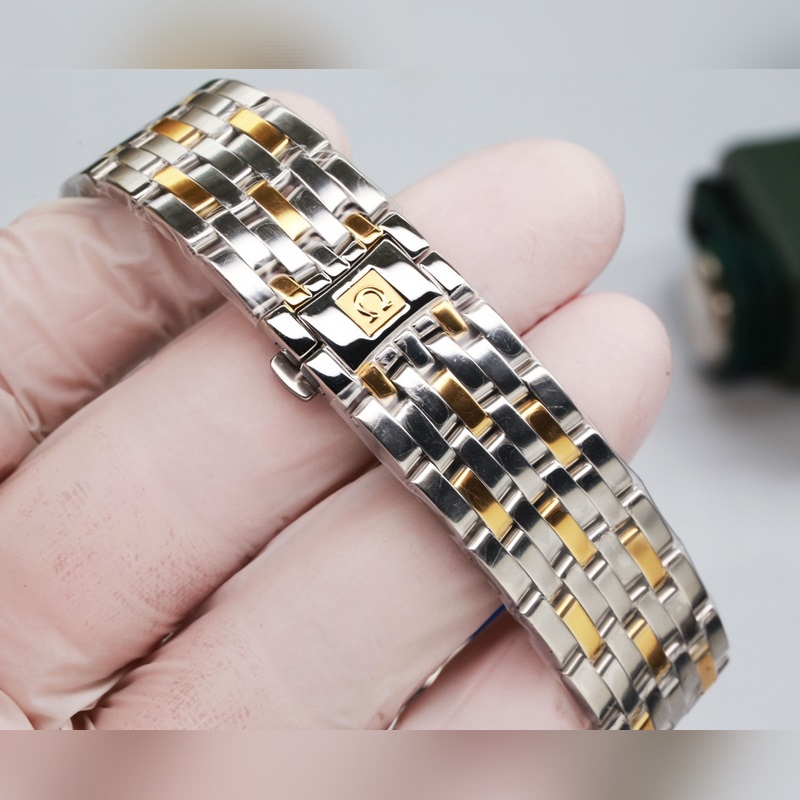 Omega De Ville Couple Replica Watch Original Sunburst Dial Quality Guaranteed-6