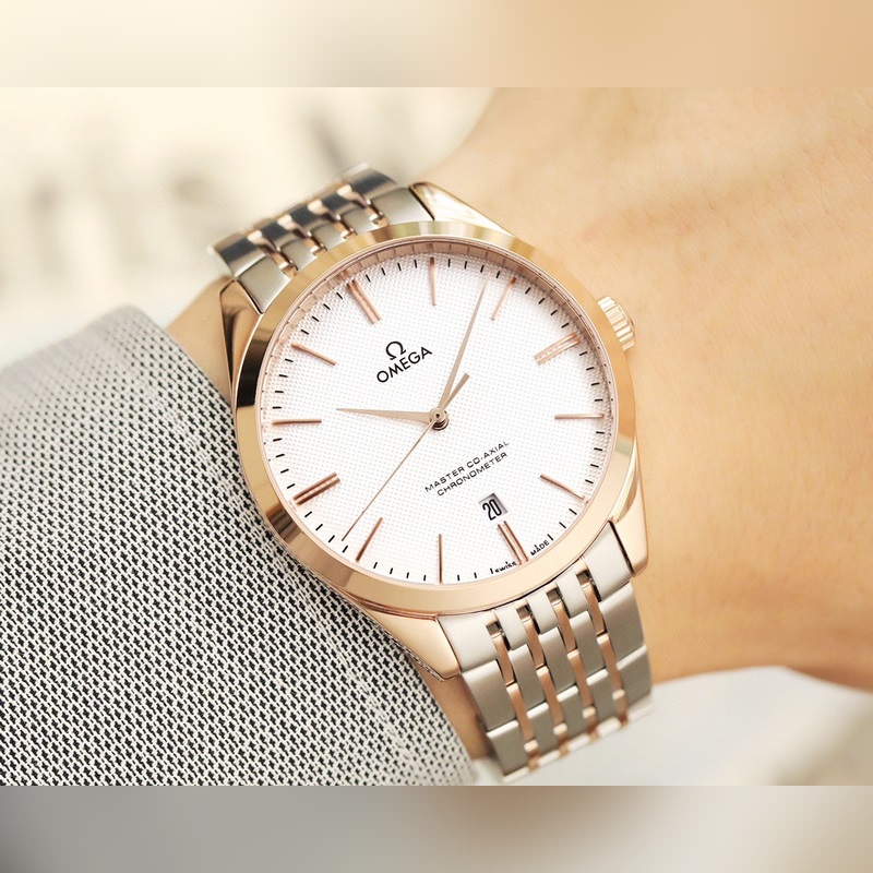 Omega De Ville Co-Axial Original 3D Textured Dial Synchronised Hands-2