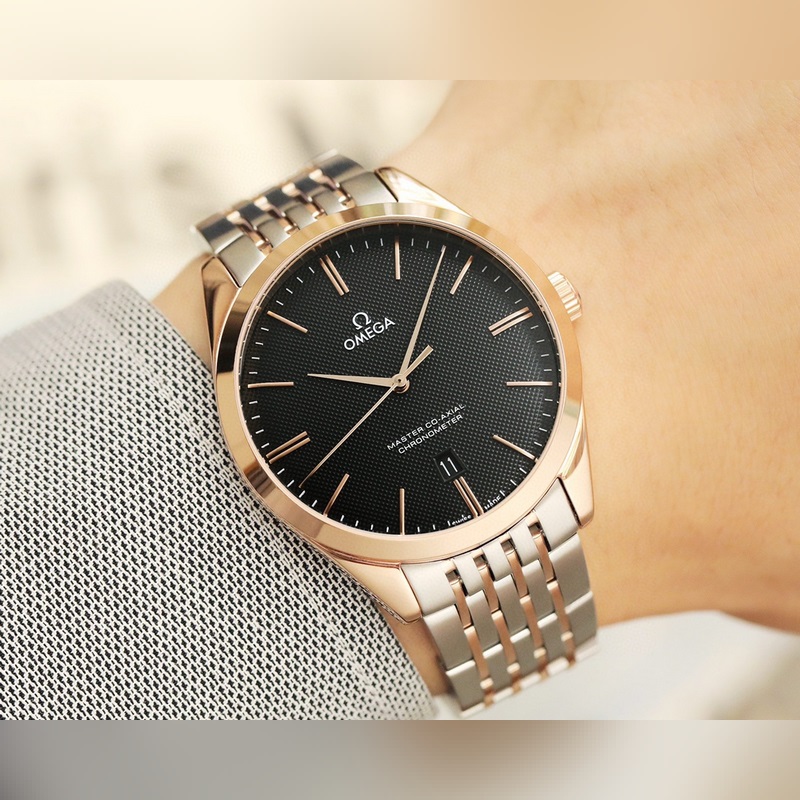 Omega De Ville Co-Axial Original 3D Textured Dial Synchronised Hands-4