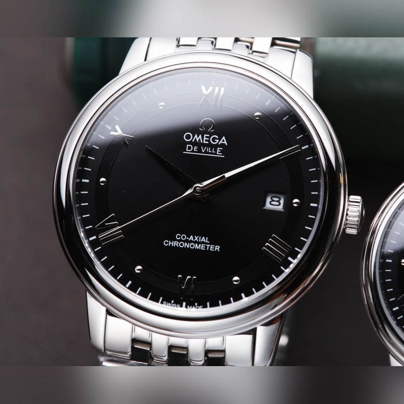 Omega De Ville Coupled Replica Watch Original Sunburst Dial-2