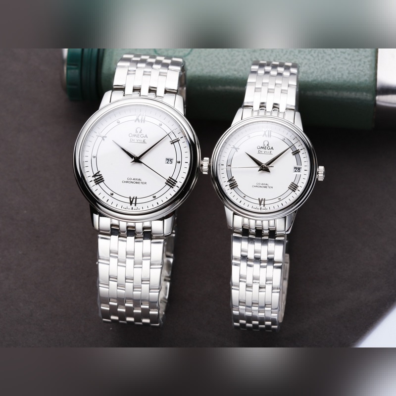 Omega De Ville Coupled Replica Watch Original Sunburst Dial-5