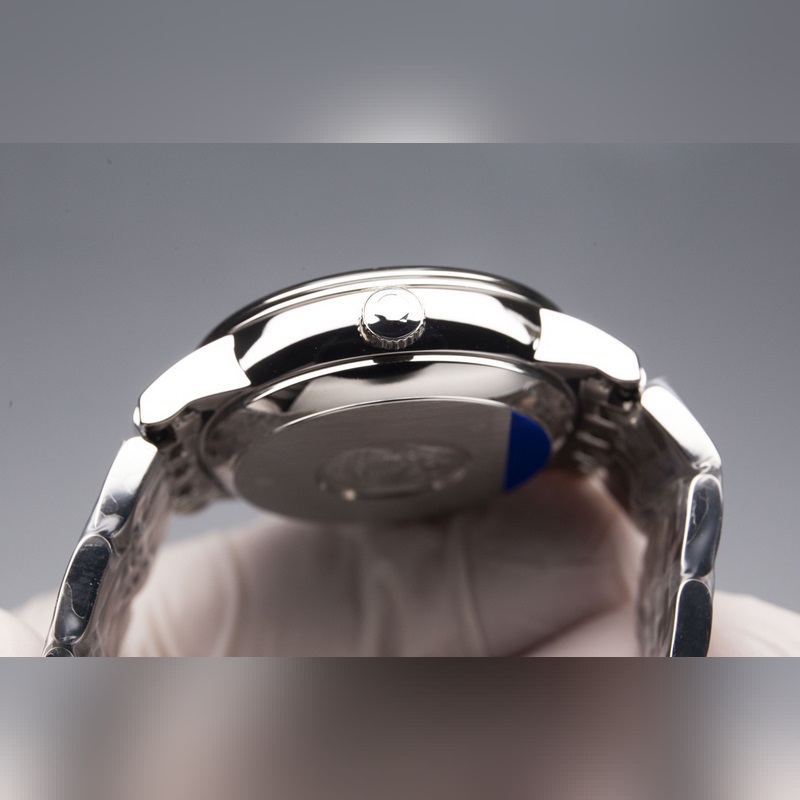 Omega De Ville Couple Replica Watch Authentic Sunburst Dial Sapphire Crystal-6