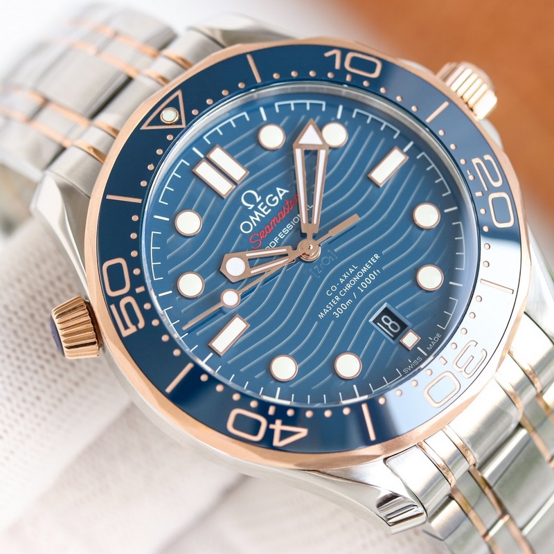 Omega Seamaster Aqua Terra 8800 42mm Laser-Engraved Wave Dial-4