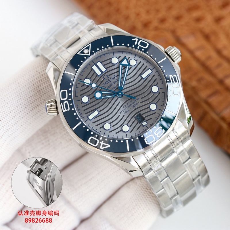 Omega Seamaster GR 42mm Dual T Black 8800 Movement Laser-Engraved Dial-3