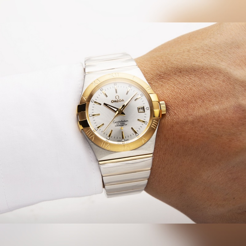 Omega Constellation Double Eagle Men's Replica Watch with Citizen 8215 Movement-2