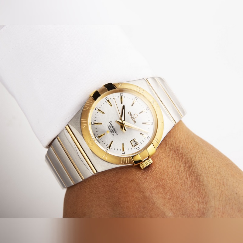 Omega Constellation Double Eagle Men's Replica Watch with Citizen 8215 Movement-4