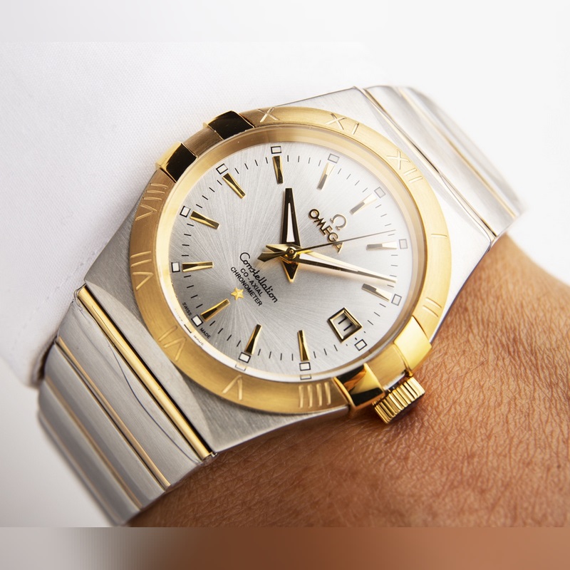 Omega Constellation Double Eagle Men's Replica Watch with Citizen 8215 Movement-5