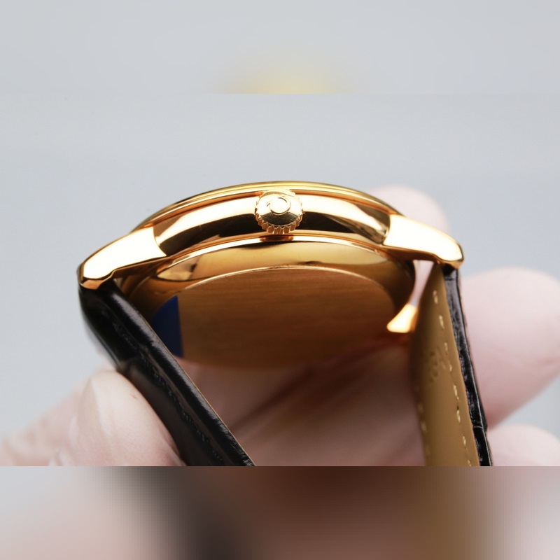 Omega De Ville Couple Replica Watch Original Sunburst Dial Quality Edition-6