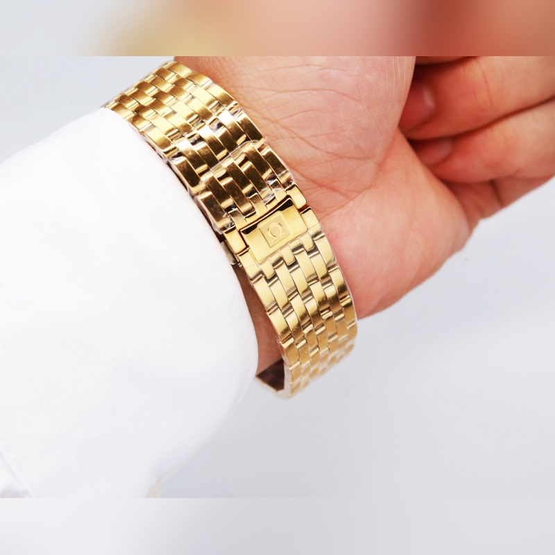 Omega De Ville Couple Replica Watch Original Sunburst Dial Quality Edition-7