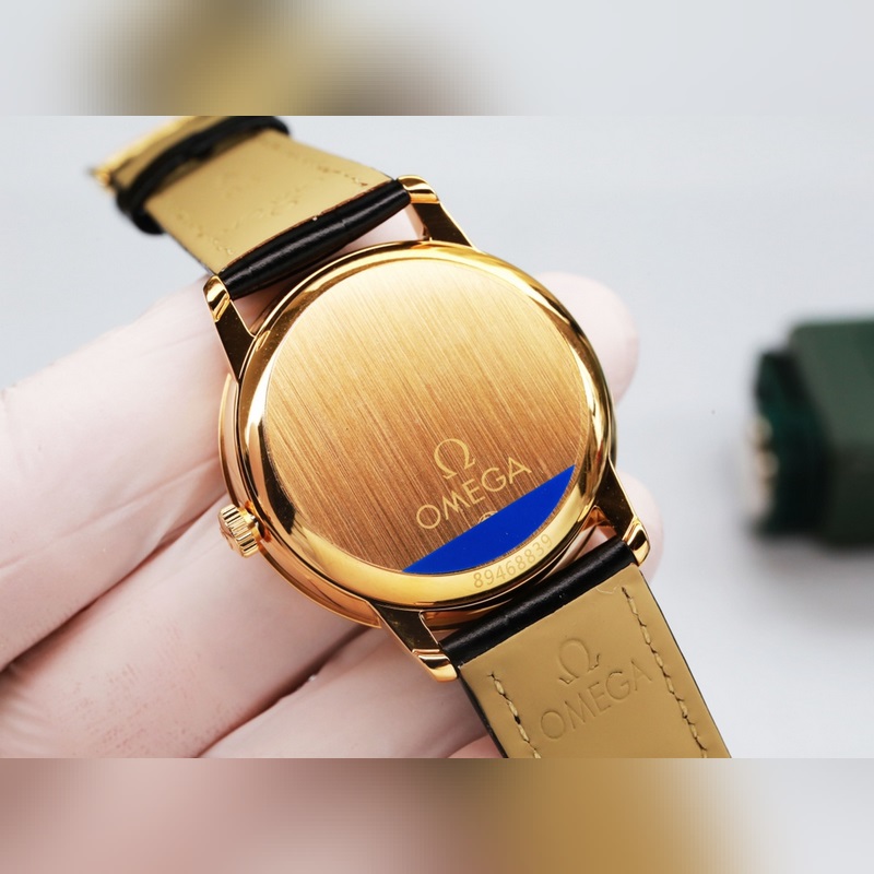 Omega De Ville Couple Replica Watch Original Sunburst Dial Quality Edition-8