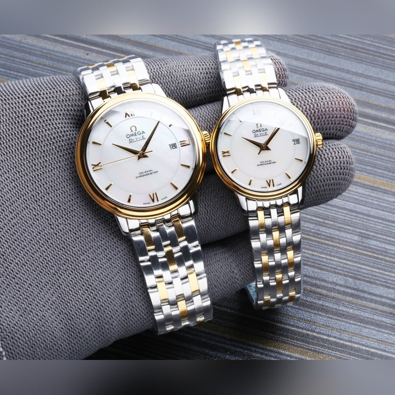 Omega De Ville Disc Flying Couple 316L Stainless Steel Replica Watch-3