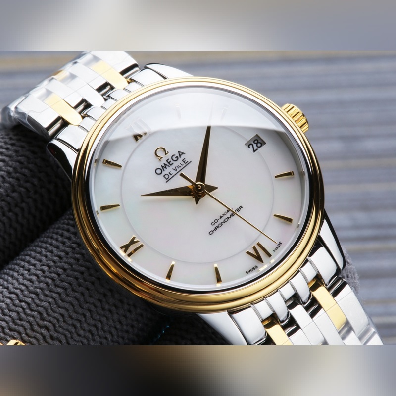 Omega De Ville Disc Flying Couple 316L Stainless Steel Replica Watch-4