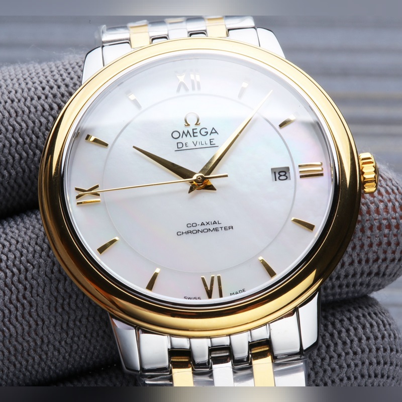 Omega De Ville Disc Flying Couple 316L Stainless Steel Replica Watch-5