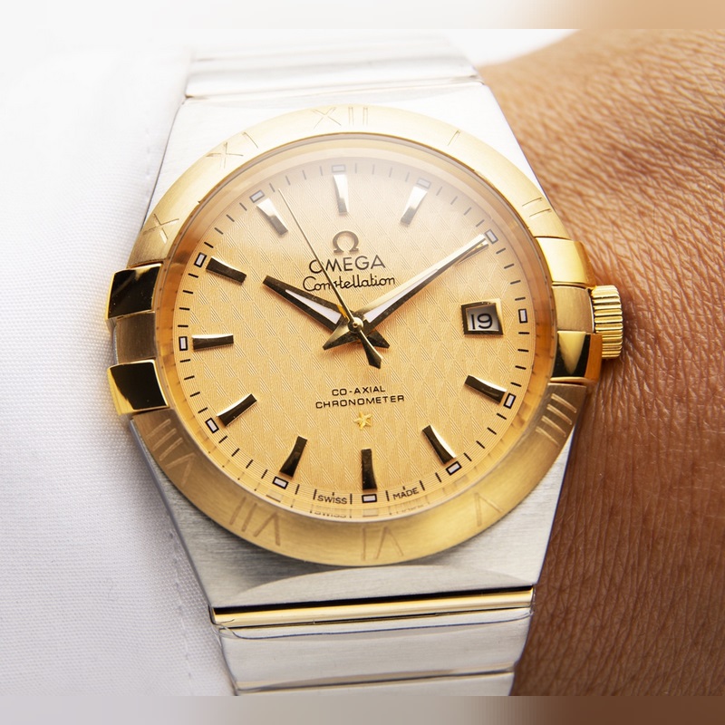 Omega Constellation Double Eagle Men's Replica Watch with Citizen 8215 Movement-3